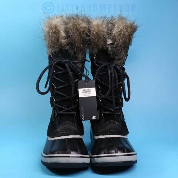 NWT! Sorel Joan of Arctic Waterproof Snow Boot, Black, Gray, Size 6.5 - Picture 4 of 7
